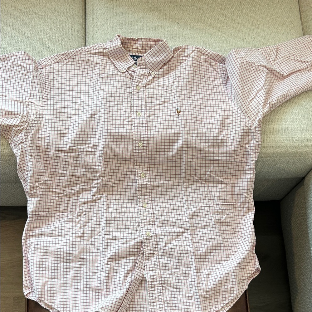 Polo Ralph Lauren Light Red Checkered Button-Down Shirt